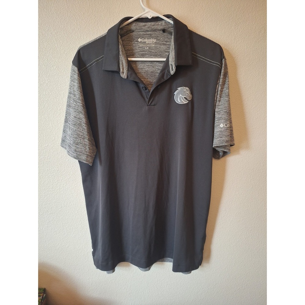 Columbia Golf Boise State Broncos Omni-Freeze Zero Polo Shirt Mens L 17S39MP